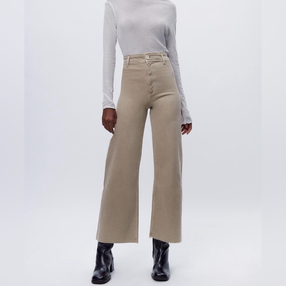 Zara Marine High Waist Straight Jean